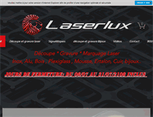 Tablet Screenshot of laserlux.be